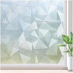 Lifetree Window Film Privacy for Glass Windows, Frosted Window Film Patterned Self Adhesive Reusable UV Static Cling Window Sticker Covering for Bathroom Home and Office(44.5 * 200cm)