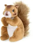 Bearington Collection Copper Plush Squirrel Stuffed Animal, 7 Inch