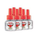 Mortein 45ml x 6 (Buy 4 Get 2 Free) - SmartPlus Mosquito Repellent Refill | Mosquito Repellent & Killer | 100% Protection from Dengue Mosquitoes, Pack of 6