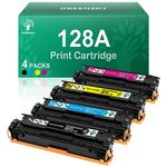 GREENSKY Compatible Toner Cartridge Replacement for HP 128A CE320A CE321A CE322A CE323A for HP Color CP1525n CP1525nw CM1415fn CM1415fnw Printer (4-Pack)