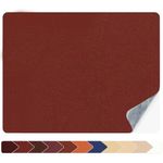 Numola Leather Repair Patch 8×11inch Self-Adhesive Leather Repair Tape, Scratch/Holes Vinyl Repair Kit for Couch, Car Seat, Sofas, DIY Furniture Upholstery, Chair, Jackets, First-aid (Dark Red)