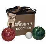 Swiftflyte Classic Bocce Set, Includes 8 – 100mm Bocce Balls, 1 Pallino and 1 Carry Case - Great Backyard, Lawn and Outdoor Game