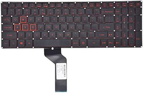 KBRPARTS Replacement Keyboard for Acer Nitro 5 AN515-51 AN515-31 AN515-53 AN515-52 AN515-53-52FA, AN515-42 AN515-41 AN515-41-19HM N17C1 N16C7 Series Laptop with Red Frame Backlit US Layout