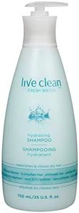 Live Clean Shampoo, Hydrating Fresh Water, 750 mL