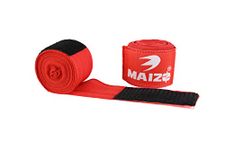 Maizo Stretchable Support Hand wrap, Workout/Boxing & Punching Great for MMA, Muay Thai, Martial Arts, Wrist Support for Adults (180, Red)