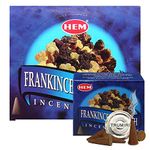 Frankincense and Myrrh Incense Cones and Cone Incense Burner Bundle Insence Insense Hem Incense