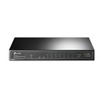 TP-Link 8 Port Gigabit PoE Switch | 8 PoE+ Ports @63W, w/ 1 Uplink Gigabit Port + 1 SFP Slot | Desktop/Wall-Mount | Plug & Play | Limited Lifetime Protection | Traffic Optimization (TL-SG1210P)