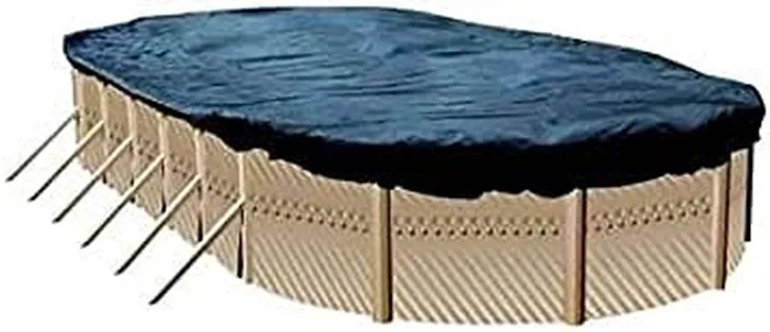 Swim Central 16' x 25' Super Guard Reinforced Above Ground Swimming Pool Winter Cover for Oval Pools
