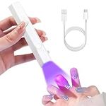 ANRUI UV Light for Nails, Handheld Flash Cure Nail Lamp, Cordless Mini Nail Lamp for Fast Curing Gel Polish, Portable Lightweight Mini Uv Nail Lamp for DIY at Home, Travel, White