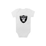 NFL White Bodysuits 6-9M - Las Vegas Raiders