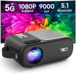 Mini Projector, 5G WiFi Bluetooth P