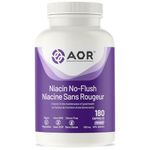 AOR Niacin No-Flush Vitamin B3 550mg with Inositol 121mg, 180 Capsules - Inositol Hexaniacinate Formula - Ideal for Supports Nerve Function & Cardiovascular Wellness - Vitamin B3 & Inositol Supplement