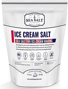 Ice Cream Salt - All-Natural Rock Salt for Ice Cream Maker, Universally Compatible with All Ice Cream Makers that Use Rock Salt - Exceptionally High Food-Grade Quality - 5 Lb. Bag