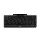 CHERRY Secure Board 1.0 - USB Keyboard – Smart Card Reader - Wired - GS Approval - QWERTY Security Keyboard – Black