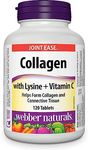 Webber Naturals Collagen with Lysine and Vitamin C, 120 Tablets, Helps Support Joints, Muscles, and Skin