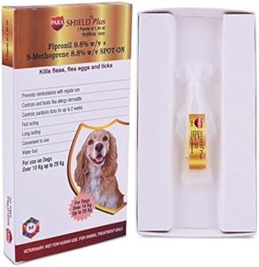 Medfly Healthcare Parashield Plus Spot On Solution for Ticks and Fleas - Dog Over 10 kg up to 20 kg (Pack of 1)