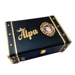 Craft Village Personalized Photo & name trunk (10x7x3.5) (Black)