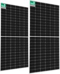 Vikram Solar 595 Watt Solar Panel for Homes and Projects|HYPERSOL High Efficiency N Type|Bifacial PV Solar Module|144 Half-Cut Cells|51.5V Voc, 14.38A Isc|30 Years Performance Warranty|Pack of 2
