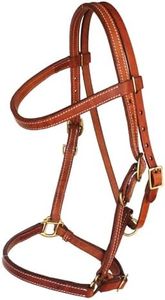 CHALLENGER Horse Harness Leather Heavy-Duty Working Tack Halter Bridle Combo 975H375