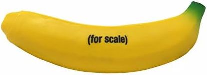 The Official Banana for Scale by Citadel Black - Stress Relief Toy, Stretchy Glue-Sand Filled Rubber Banana, Full Sized 18cm Squishy Banana