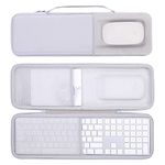 co2CREA Keyboard and Mouse Combo Travel Case for Apple Magic Keyboard with Numeric Keypad and Magic Mouse 2/1, Case only