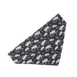 Eco Chic Recycled Dog Bandana 1PCS Washable Triangle Scarf for Pets Dogs and Cats (Landrovers Black)