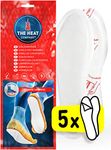 THE HEAT COMPANY Insole Foot Warmers Adhesive - 5 Pairs - EXTRA WARM - Adhesive Foot Warmers - 8 Hours of Warmth - Instant Heat - Air Activated - Purely Natural - LARGE Size: 7-11.5