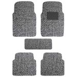 Auto Beast Universal Car Grass Foot Mats Compatible with Swift Type 2 | Premium Car Floor Mat Complete Set | Washable Car Foot Mat_Grey