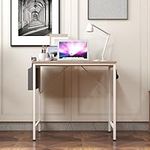 Computer Desk Home Office Writing Study Desk, Modern Simple Style PC Table (Beige, 80 x 50 x 75 cm)