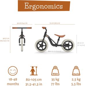 Chillafish Kids Balance Bike – Black