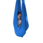 TOPARCHERY Indoor Therapy Swing w/More Special Needs, Cuddle Hammock Ideal for Autism, ADHD, Aspergers and Sensory Integration Snuggle Swing Hammocks (Blue)