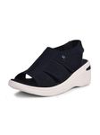 Bata Comfit Women Wedge Heel Sandals - Blue (7Uk)