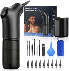 Ear Wax Removal Kit, Qimic Water Powered Ear Cleaner Earwax Removal Kit, Rechargeable Electric Ear Cleaning Kit for Adults & Kids, Safe and Effective Earwax Remover (9+1 Disposable Tips)