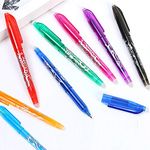 DxJ Heat Erasable Pens,Erasable Gel Pens 0.5mm Tip Rub Out Pens with Rubber for Adults Kids Students School Office Stationary Supplies Gifts (8 color)