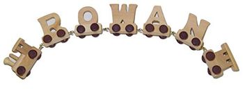 Fun World Toys® Personalized Wooden Alphabet Train Letters 5 letters Name Train