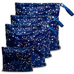 Joyo roy Nappy Bag 4pcs Wet Bag for Baby Diapers Wet Bag for Cloth Nappies Wet Suit Bags for Beach Pool Daycare Gym SMML