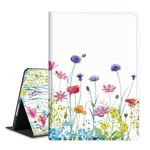 Azmyeuo Cover for iPad 9th/8th/7th Generation, Case for 10.2 Inch iPad 9th/8th/7th Generation 2021/2020/2019 - Premium Folio Stand Case - Auto Wake/Sleep and Multiple Viewing, Colorful Flower