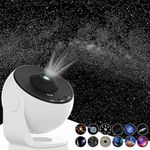 Elec3 Star Projector, Planetarium Projector for Bedroom Ultra Clear Galaxy Night Light with 4K Replaceable 12 Galaxy Discs 360 Degree Rotation Real Sky Light for Kids Room Birthday Valentines Gift