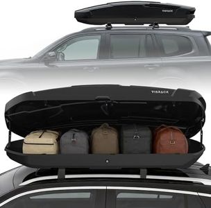 Hard Shell Roof Cargo Box, 26 Cu Ft Extra Large Rooftop Carrier with Dual-Side Opening, Tool-Free Install, Secure Lock System Fits Most Roof Racks, Fits Up to 150 lbs, Black