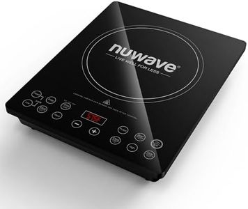 Nuwave Pro Chef Induction Cooktop, Portable, Large 8” Heating Coil, Temp Settings from 100°F - 575°F, Perfect for Commercial & Professional Settings, NSF-Certified, Shatter-Proof Ceramic Glass Surface