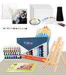 Mecobuke Painting Set with Drawings Art Easel Stand, DIY Hand Paint by Number-Monkey,Brushes, Acrylic Color,Acrylic Painting Pad, Painting Supplies,Gifts for Beginner, Artists, Adults (50PCS Gorilla)