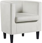 Yaheetech Velvet Tub Chair, Modern 