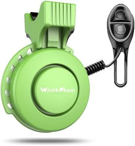 LESOVI Electronic Bike Horn 120db Cycling Electric Bicycle Horn 4 Sound Modes with Rechargeable Battery Waterproof Bicycle Bell for Kids Boys Adults Mountain Bike/Adjustable (E-BIKEBELL-Green)