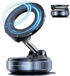 DUKAAN 360° Vaccum Magnetic Phones Holder, Magnetic Car Phone Mount, Hands-Free Suction Cup Phones Holder for Car/Gym/Mirror/Shower, Car Mount Compatible with All Mobile (Extended)