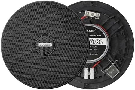 DULCET DC-CS6F 10W Frameless Ceiling Speaker (DC-CS6F-PS Pro Black)