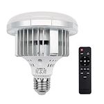 Andoer 85W LED Light Bulb 3200K-5500K Photography Lamp Bulb Energy-Saving Adjustable Brightness E27 Mount with Remote Control for Photography Studio Home Warehouse Office Hotel