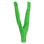 TWOBUD Men's Borat Mankini V-String Man Underwear Suspender Swimming Bodysuit Jumpsuit Teddy Wrestling Novelty Sexy Thong Swimsuit Stag Do Fancy Dress Costume Green One Size