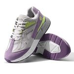 FitVille Women's Extra Wide Walking Shoes Wide Width Sneakers for Flat Foot Plantar Fasciitis Arch Fit Heel Pain Relief - Rebound Core (8 Wide, Light Purple)