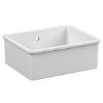 Reginox Mataro 1.0 Bowl White Ceramic Undermount Kitchen Sink & Waste