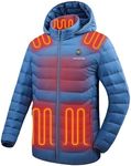 Venustas Unisex Heated Jacket with Battery, Heated Coat for Women and Men with Detachable Hood